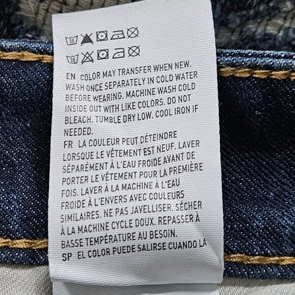 American Eagle Jeans Men 28x32 (30) Blue Distressed Extreme Flex 4 Slim Straight - Picture 13 of 16